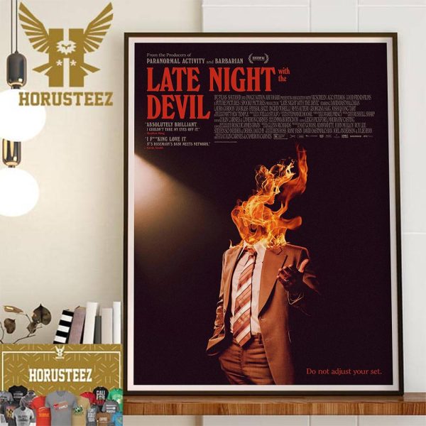 Late Night With The Devil Official Poster Wall Decor Poster Canvas