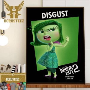 Liza Lapira Voices Disgust In Inside Out 2 Disney And Pixar Official Poster Wall Decor Poster Canvas