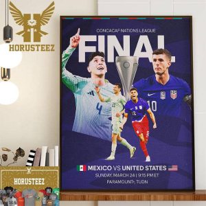 Mexico vs United States For Concacaf Nations League Final Decor Wall Art Poster Canvas