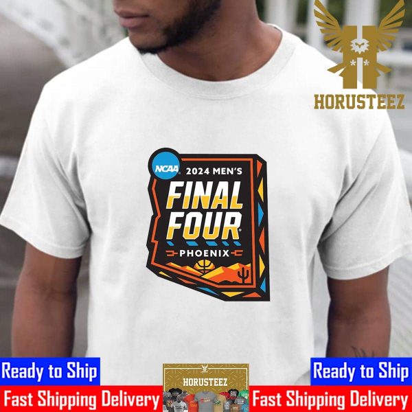 NCAA 2024 Mens Final Four Logo Held at State Farm Stadium in Glendale Phoenix Arizona Classic T-Shirt