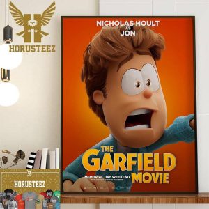 Nicholas Hoult As Jon In The Garfield Movie Official Poster Decor Wall Art Poster Canvas
