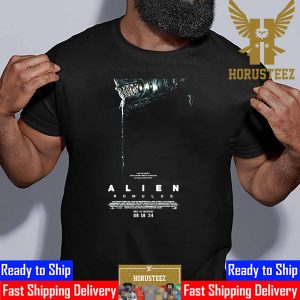 Official Poster Alien Romulus Only in Theaters August 16th 2024 Classic T-Shirt