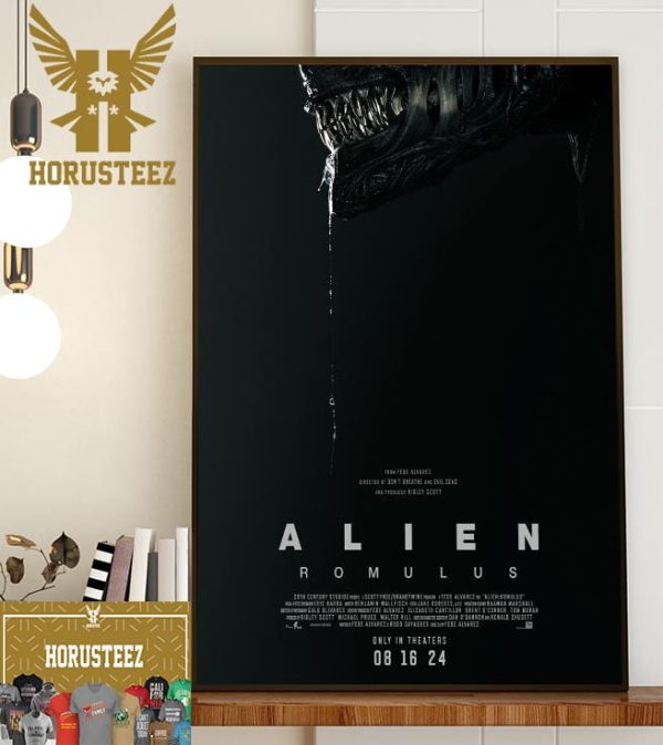 Official Poster Alien Romulus Only in Theaters August 16th 2024 Wall Decor Poster Canvas