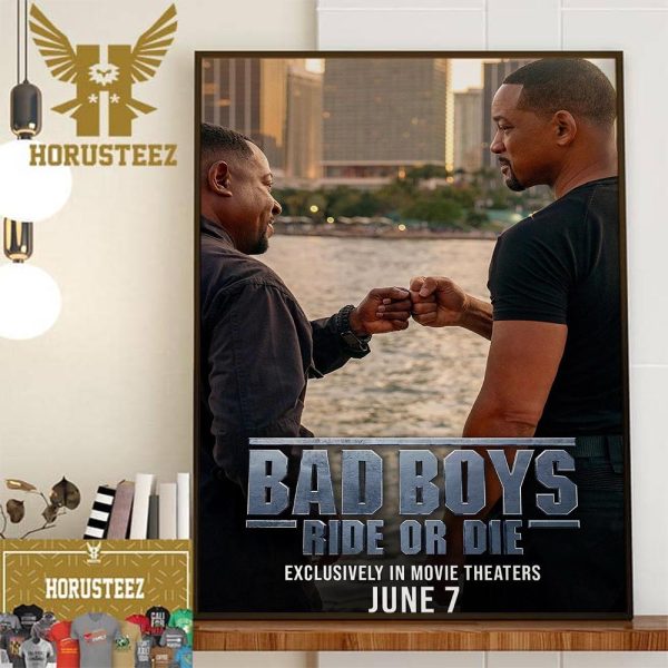 Official Poster Bad Boys IV Ride Or Die Decor Wall Art Poster Canvas