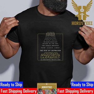 Official Poster For The Skywalker Saga Marathon Re-Release Essential T-Shirt