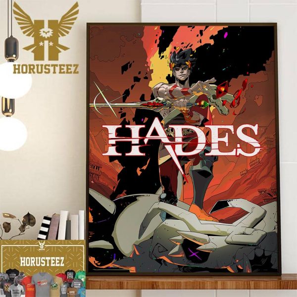 Official Poster Hades To Play Exclusively On Netflix Games Decor Wall Art Poster Canvas