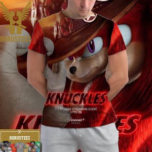 Official Poster Knuckles Six Episode Streaming Event Premieres April 26 On Paramount Plus All Over Print Shirt