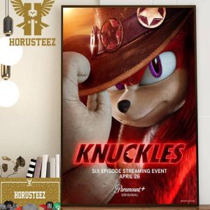 Official Poster Knuckles Six Episode Streaming Event Premieres April 26 On Paramount Plus Wall Decor Poster Canvas
