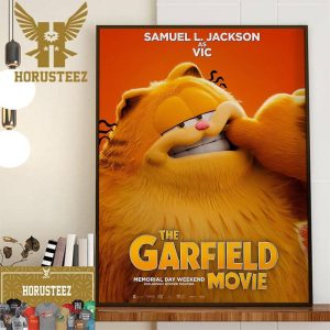 Samuel L Jackson As Vic In The Garfield Movie Official Poster Decor Wall Art Poster Canvas