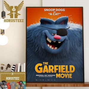 Snoop Dogg As A Cat In The Garfield Movie Official Poster Decor Wall Art Poster Canvas