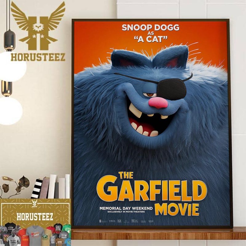 Snoop Dogg As A Cat In The Garfield Movie Official Poster Decor Wall ...