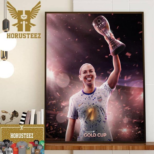 The 7th USWNT Major Trophy For AM7 Alex Morgan Wall Decor Poster Canvas