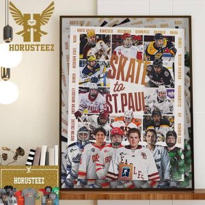 The Skate To St Paul Begins In NCAA Ice Hockey Decor Wall Art Poster Canvas