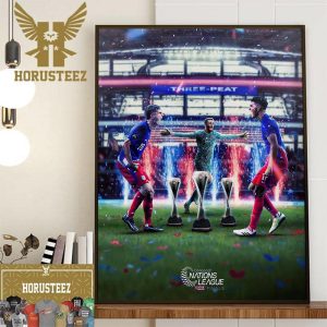 USMNT Three-Peat Concacaf Nations League Champions Decor Wall Art Poster Canvas