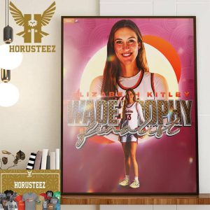 Virginia Tech Womens Basketball Elizabeth Kitley Wade Trophy Decor Wall Art Poster Canvas