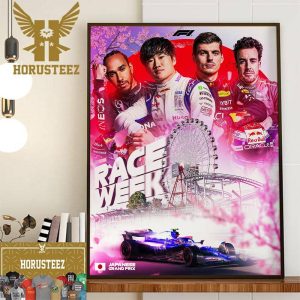 2024 F1 Race Week at Suzuka Circuit Japanese GP Decor Wall Art Poster Canvas