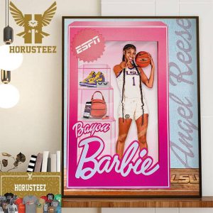 Bayou Barbie x Angel Reese LSU Tigers Womens Basketball Wall Decorations Poster Canvas