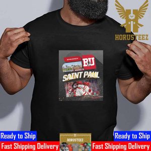 Boston University Terriers Mens Ice Hockey Are Headed Back To NCAA 2024 Mens Frozen Four Saint Paul Essential T-Shirt