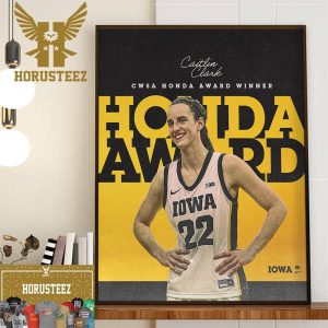Congrats Caitlin Clark Is The Basketball CWSA Honda Sport Award Winner For The Second Straight Year Wall Decorations Poster Canvas