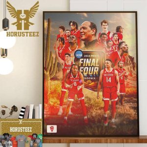 Congrats NC State Wolfpack Mens Basketball Advance NCAA 2024 Mens Final Four At Phoenix Decor Wall Art Poster Canvas