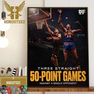 Devin Booker Three Straight 50-Point Games Against A Single Opponent Decor Wall Art Poster Canvas