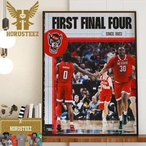 For The First Time Since Jimmy V Led The Pack NC State Is Back In The NCAA March Madness Final Four Decor Wall Art Poster Canvas