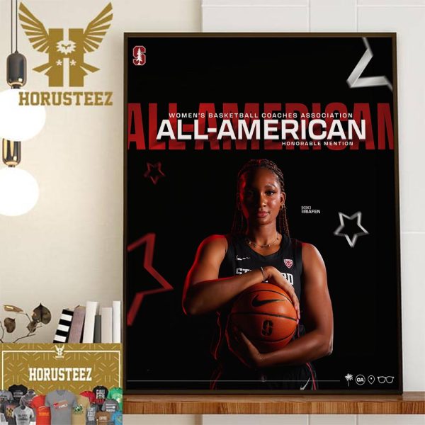 Kiki Iriafen Is The Womens Basketball Coaches Association All-America Honorable Mention Wall Decorations Poster Canvas