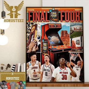 NCAA 2024 Mens Basketball Final Four All Set For Phoenix Decor Wall Art Poster Canvas