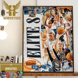 NCAA March Madness Welcome To The Elite 8 Womens Basketball Decor Wall Art Poster Canvas