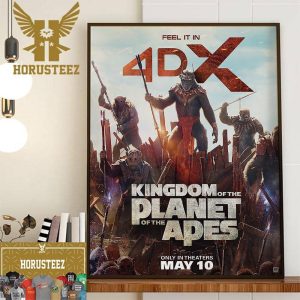 Official 4DX Poster Kingdom Of The Planet Of The Apes Decor Wall Art Poster Canvas