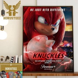 Official New Poster For The Knuckles Series He Just Hits Different Decor Wall Art Poster Canvas