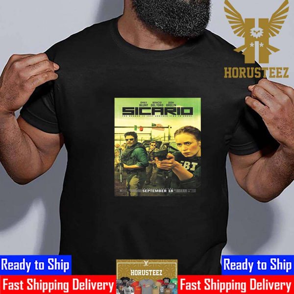Official Poster Sicario The Border Is Just Another Line To Cross Essential T-Shirt