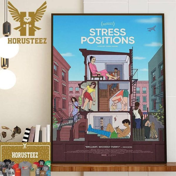 Official Poster Stress Positions Decor Wall Art Poster Canvas