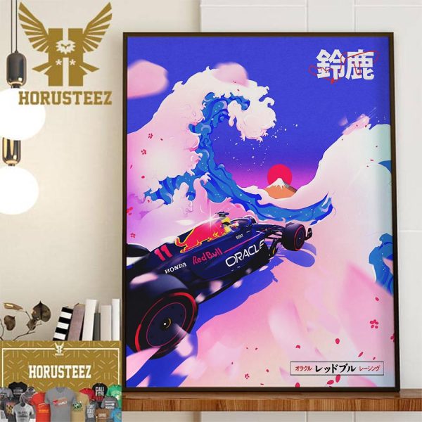 Oracle Red Bull Racing F1 Team Race Week at Suzuka Circuit Japanese GP Decor Wall Art Poster Canvas