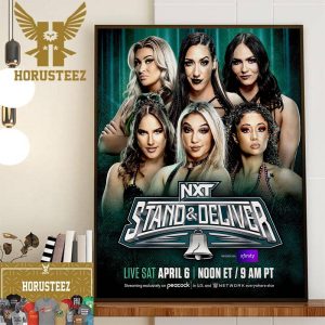 Six-Woman Tag Team Match at WWE NXT Stand And Deliver April 6th 2024 Wall Decorations Poster Canvas