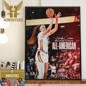 South Carolina Womens Basketball Kamilla Cardoso Wooden Award All-American Team Decor Wall Art Poster Canvas