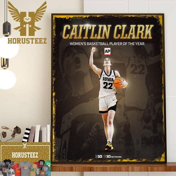 The Associated Press 2024 AP Womens Basketball Player Of The Year Is Caitlin Clark Wall Decorations Poster Canvas