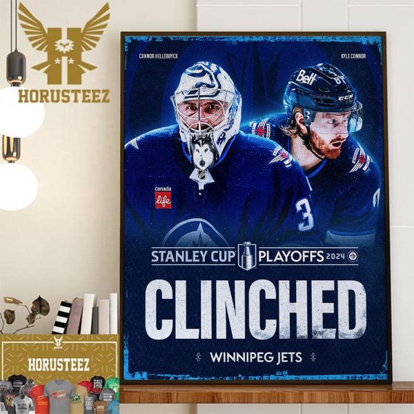 The Winnipeg Jets Are Heading To The NHL Stanley Cup Playoffs 2024 Wall Decorations Poster Canvas